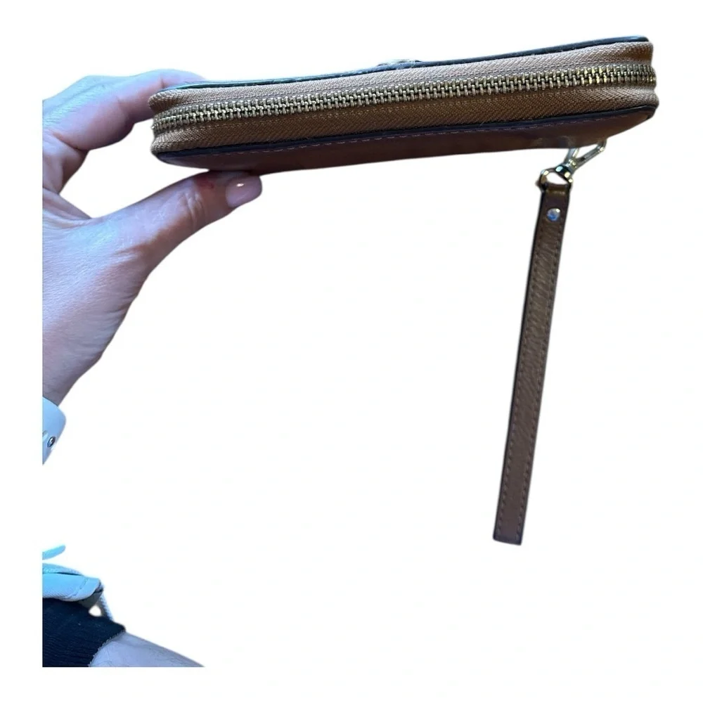 MICHAEL KORS Brown Wristlet Wallet